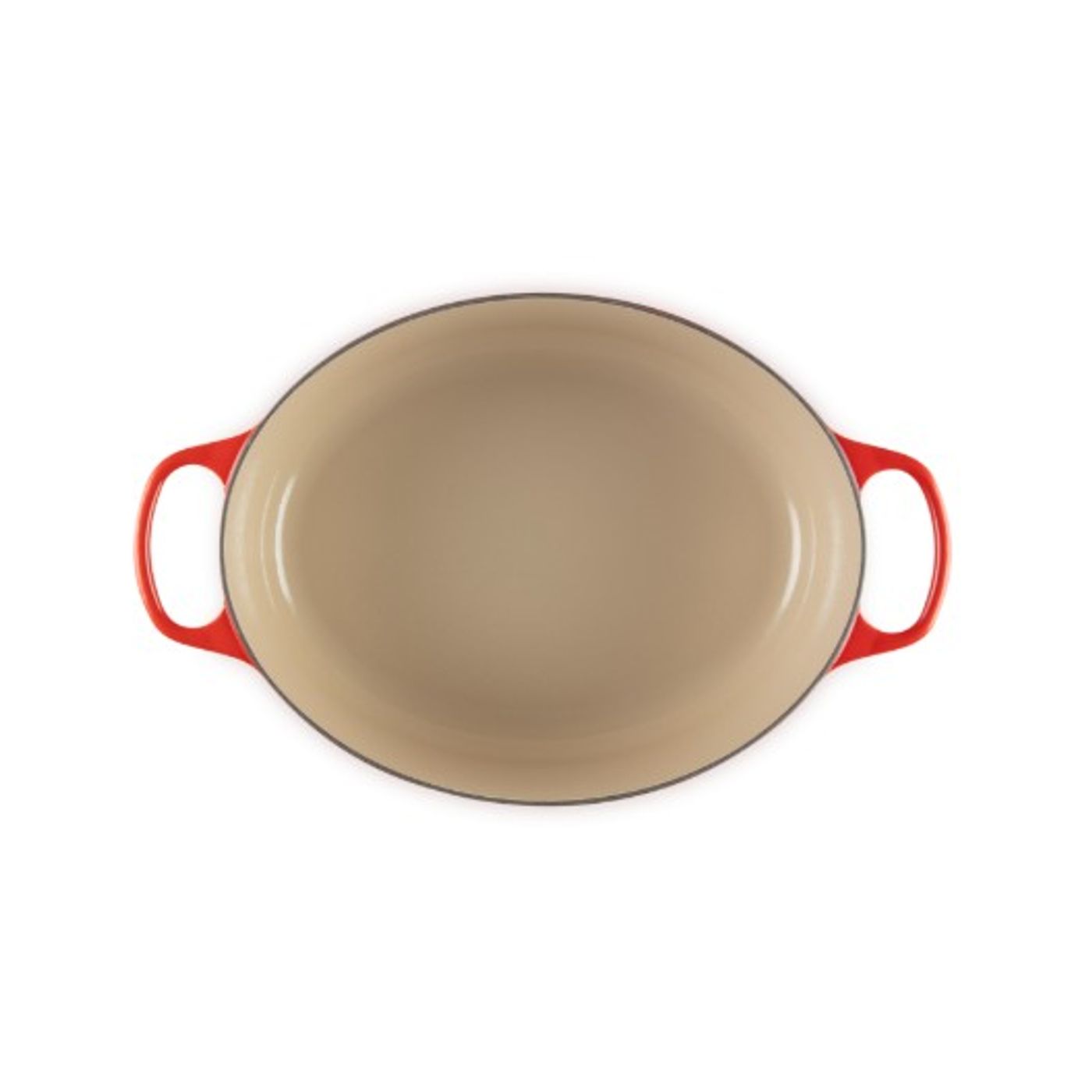 Cocotte ovale en fonte Cerise 35 cm